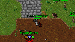Caos hunter on screen
