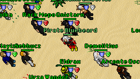 Pirate Bluebeard on screen