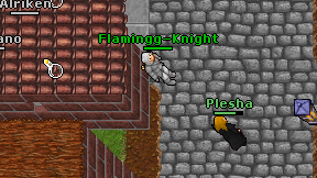 Flamingg-Knight on screen