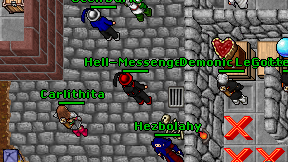 Hell-Messenger on screen