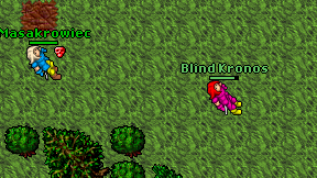 Blind Kronos on screen