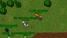 Lady of user on screen