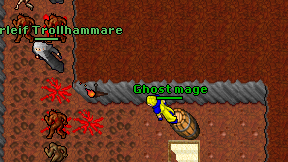 Ghost mage on screen