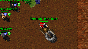 Drunk'Archer on screen