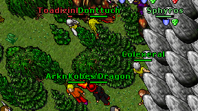 Kobes'Dragon on screen