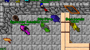 Blu Fire on screen