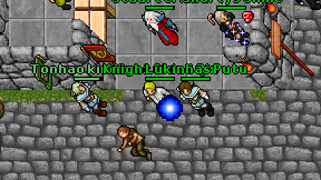 Knight Cloud Qix on screen