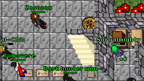 Dark hunter man on screen