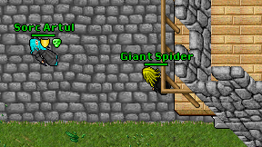 Giant Spider on screen