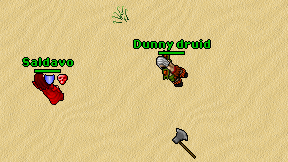 Dunny druid on screen