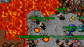 Striker'Down on screen