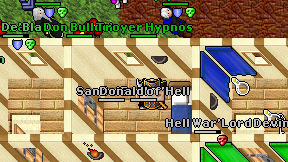 Donald of'Hell on screen