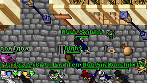 Hobo Syncho on screen