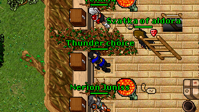 Thunder choice on screen