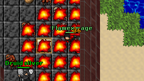 Flamex mage on screen