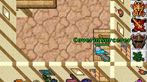 Coverin Sorcerer on screen