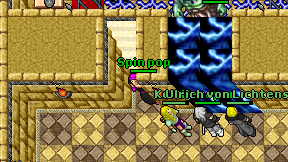 Spin pop on screen