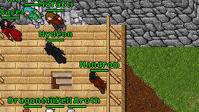 Handrom on screen