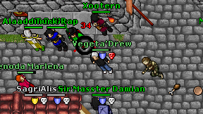 Vegeta'Drew on screen