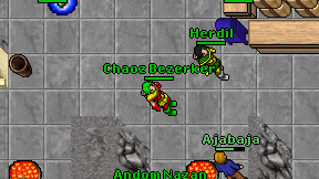 Chaoz Bezerker on screen