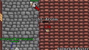 Night-Arrow on screen