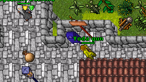 Yoda'gun on screen