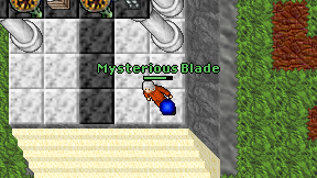 Mysterious Blade on screen