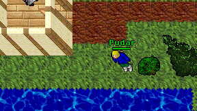Pudar on screen