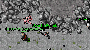 Death Scrab on screen