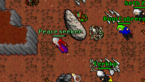 Peace seeker on screen