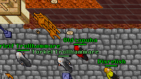 Old copuha on screen