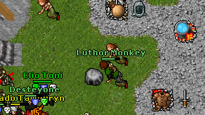 Luthor Monkey on screen