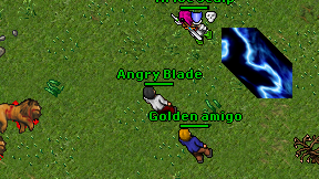 Angry Blade on screen