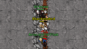 Blackended on screen