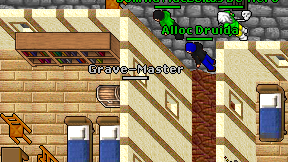 Grave-Master on screen