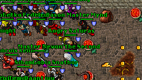 Angry Saturas on screen