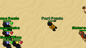 Fast Panda on screen