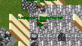 Legendary Blade Master on screen