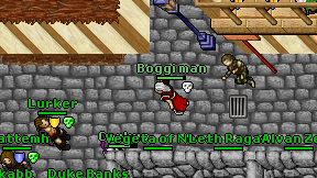 Boggi man on screen