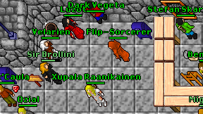 Flip-Sorcerer on screen