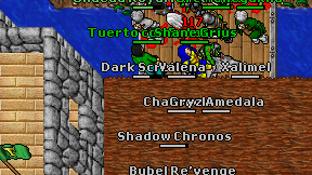 Dark Scroller on screen