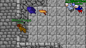 Blind Yaga on screen
