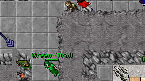 Green-Troll on screen