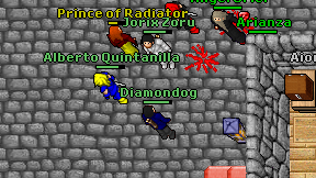 Diamondog on screen