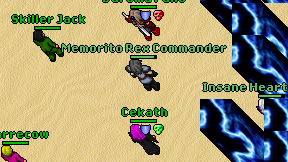 Memorito Rex Commander on screen