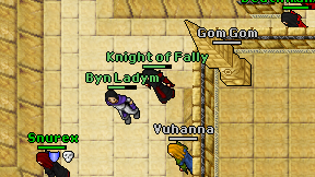 Knight of Fally on screen