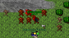Evilcloud on screen