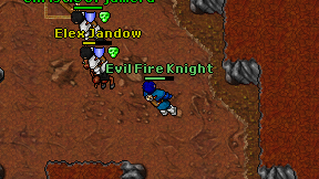 Evil Fire Knight on screen