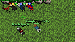 Knight Bullets on screen