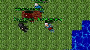 Justhanging on screen